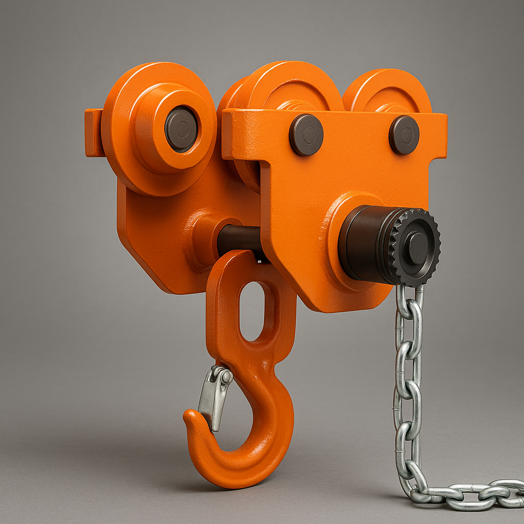 Heavy-Duty Beam & Geared Trolley – MAFT UAE | Manarat Al Falah Trading LLC