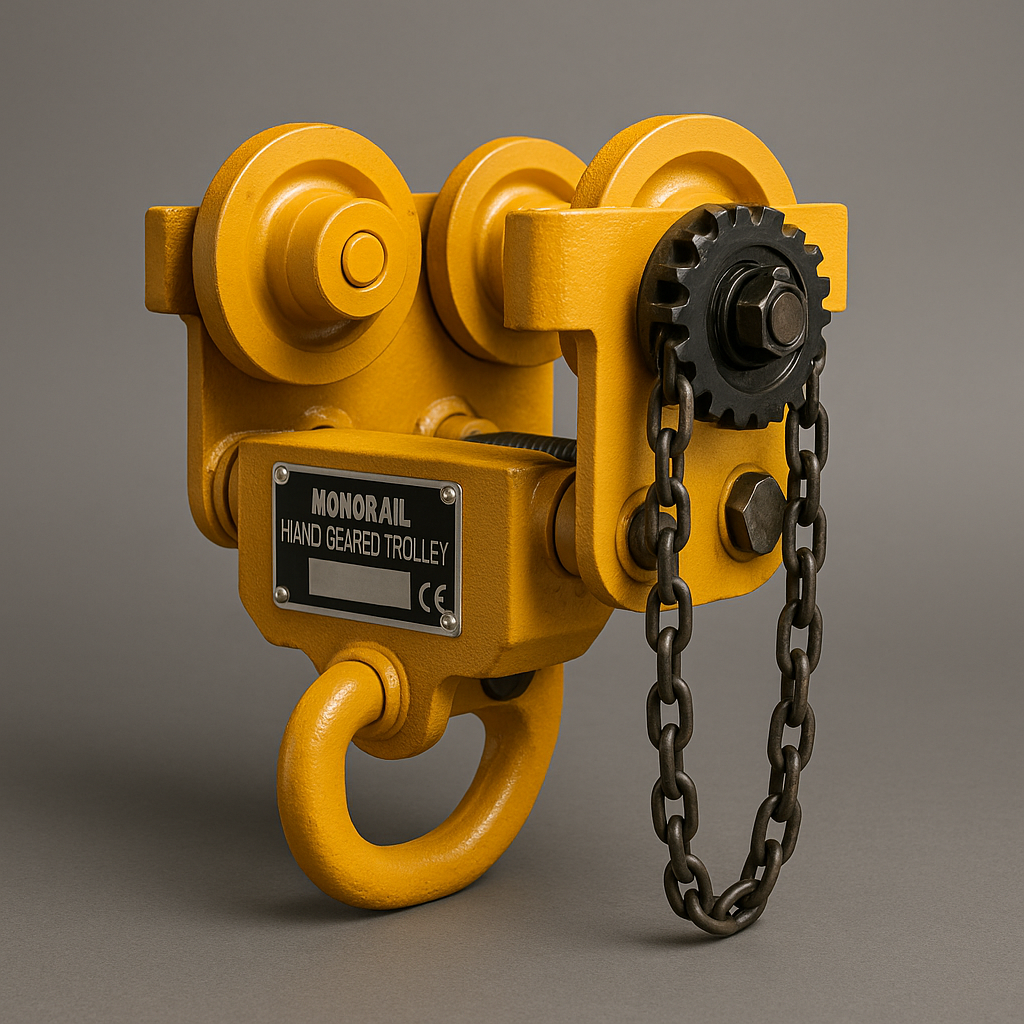 Heavy-Duty Beam & Geared Trolley – MAFT UAE | Manarat Al Falah Trading LLC